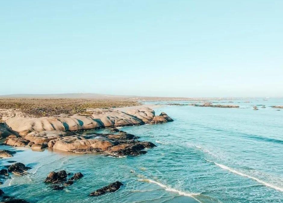 Image showing Bekbaai Beach as taken by The Married Wanderers from Gonana Guesthouse in Paternoster | Media